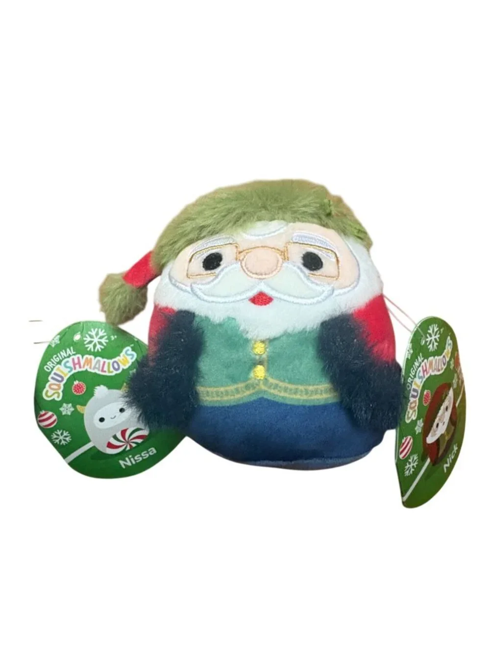 Squishmallows Christmas/Winter 4 in Plush-Nick & Nissa-NWT